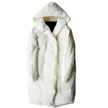 2020 New Fashion Winter Warm White/Black Women Parka Duck Long Down Jacket